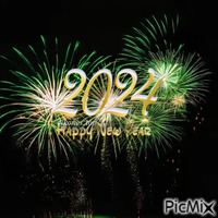 2024 Happy New Year GIF animé