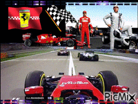 Formula 1 Ferrari forever - Бесплатный анимированный гифка