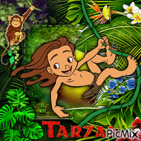 Tarzan - GIF animé gratuit