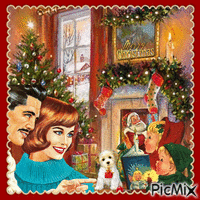 Merry Christmas for all my friends - GIF animé gratuit