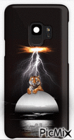 Cell phone case with tiger