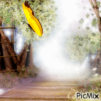 El jardín de mariposas - Bezmaksas animēts GIF