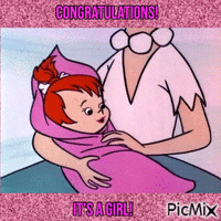 Pebbles - It's a girl! Animated GIF