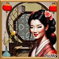 Ambiance d'Asie. - GIF animate gratis