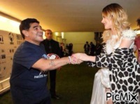 Tini et Diego Maradona - Безплатен анимиран GIF