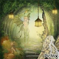 The fairy grotto - Zdarma animovaný GIF