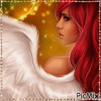 Redhead angel - Free animated GIF