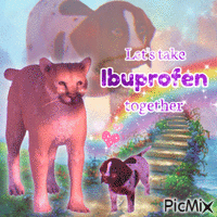 Let's take Ibuprofen together LiS2 animovaný GIF