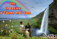 Bien le bonjour - Bezmaksas animēts GIF