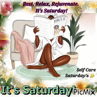 Self care Saturday Gif Animado