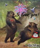 Love in Bearville! - GIF animado gratis