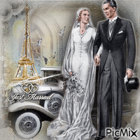♥❤ Vintage Wedding ❤♥ - Nemokamas animacinis gif