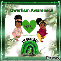Dwarfism Awareness animerad GIF