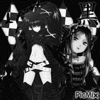 Anime Girls In Black - 無料のアニメーション GIF