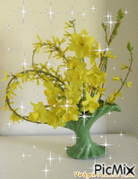 sárga virág - Gratis animeret GIF