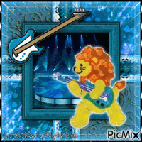 ♪Rockin' Lion♪ Gif Animado