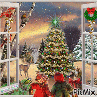 Christmas tree Contest - Ingyenes animált GIF