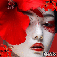 geisha animeret GIF