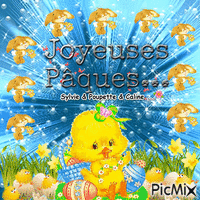 joyeuses pâques animowany gif