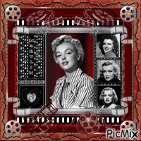 Marilyn Monroe, Actrice, Chanteuse américaine animasyonlu GIF
