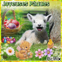 Joyeuse Pâques анимированный гифка
