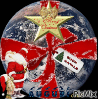 Happy christmas world анимирани ГИФ