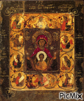 Miracle Icon of Holy Mother "ZMANENIE" - Бесплатни анимирани ГИФ