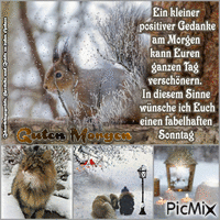 Guten Morgen/Winter - 無料のアニメーション GIF