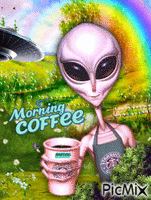 Morning Coffee Animated GIF