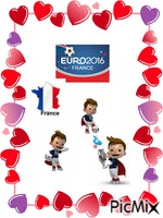 euro 2016 : pour la France - Бесплатный анимированный гифка