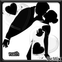 Amour en noir et blanc,concours animovaný GIF