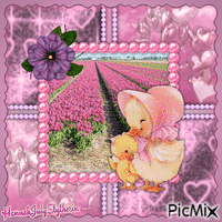 {♥}Mummy & Baby Ducky{♥} geanimeerde GIF
