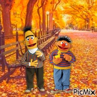 Bert and Ernie animerad GIF