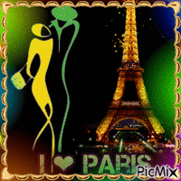 I love Paris animovaný GIF