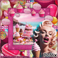 #♠#Marilyn Monroe and Sweet Things#♠# GIF animado