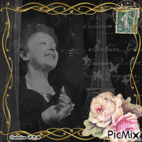 Edith Piaf par BBM анимирани ГИФ