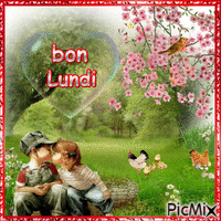Bon Lundi - Безплатен анимиран GIF