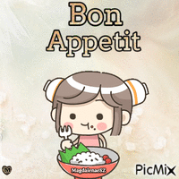 Bon appetit animerad GIF