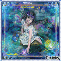 SMALL INTRIGUED FAIRY - PETITE FEE INTRIGUEE - Free animated GIF