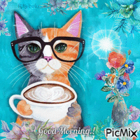 Good Morning..!! Coffee / Cat