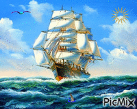 le bateau - Zdarma animovaný GIF