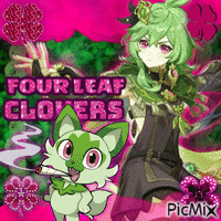 Four Leaf Clovers geanimeerde GIF