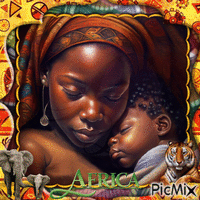 mother and child - GIF animé gratuit