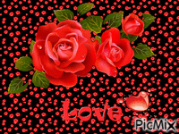 Roses and Love. - GIF animado gratis