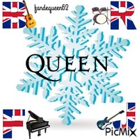 Nouveau logo du groupe Queen - GIF animé gratuit