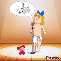 Baby singing анимирани ГИФ