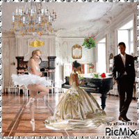 An Elegant, Posh, dance rehersal  xRick7701x animovaný GIF