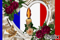 Gedenken an Paris animuotas GIF