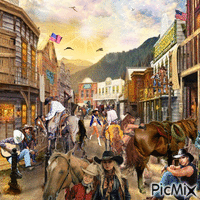 cowboy sity animovaný GIF