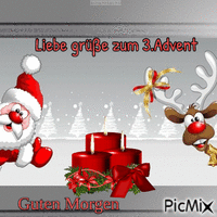 Liebe grüße zum 3.Advent - Бесплатный анимированный гифка
